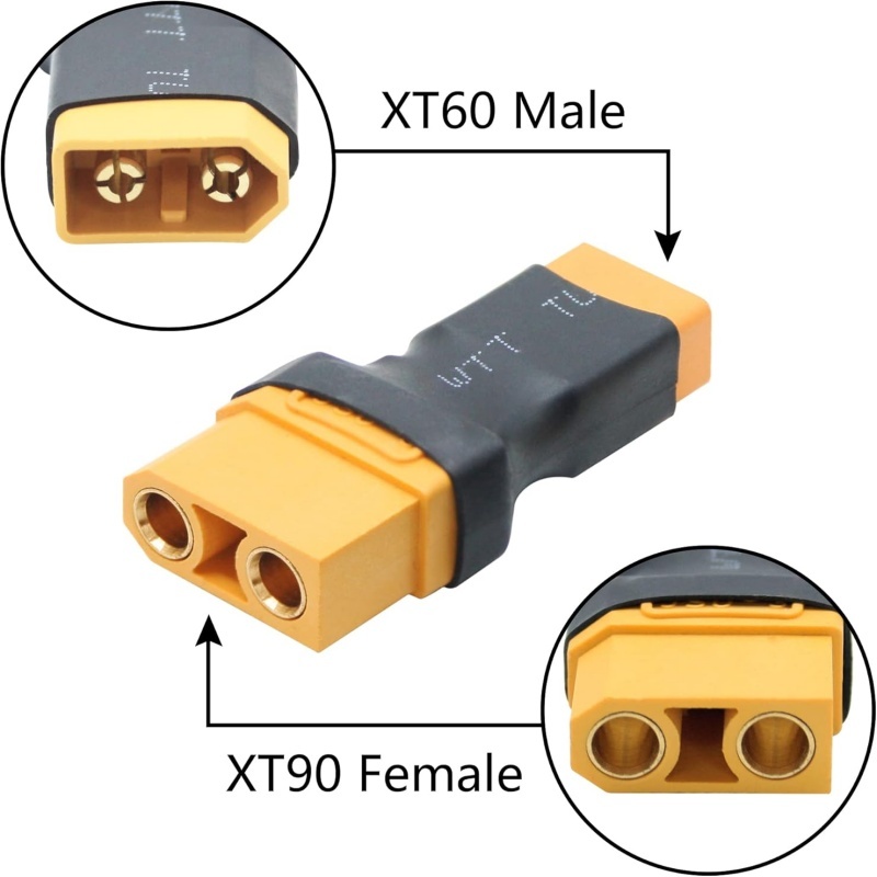 2 шт. адаптер XT90 на XT60, по – обзор и цена Drone Battery Adapter