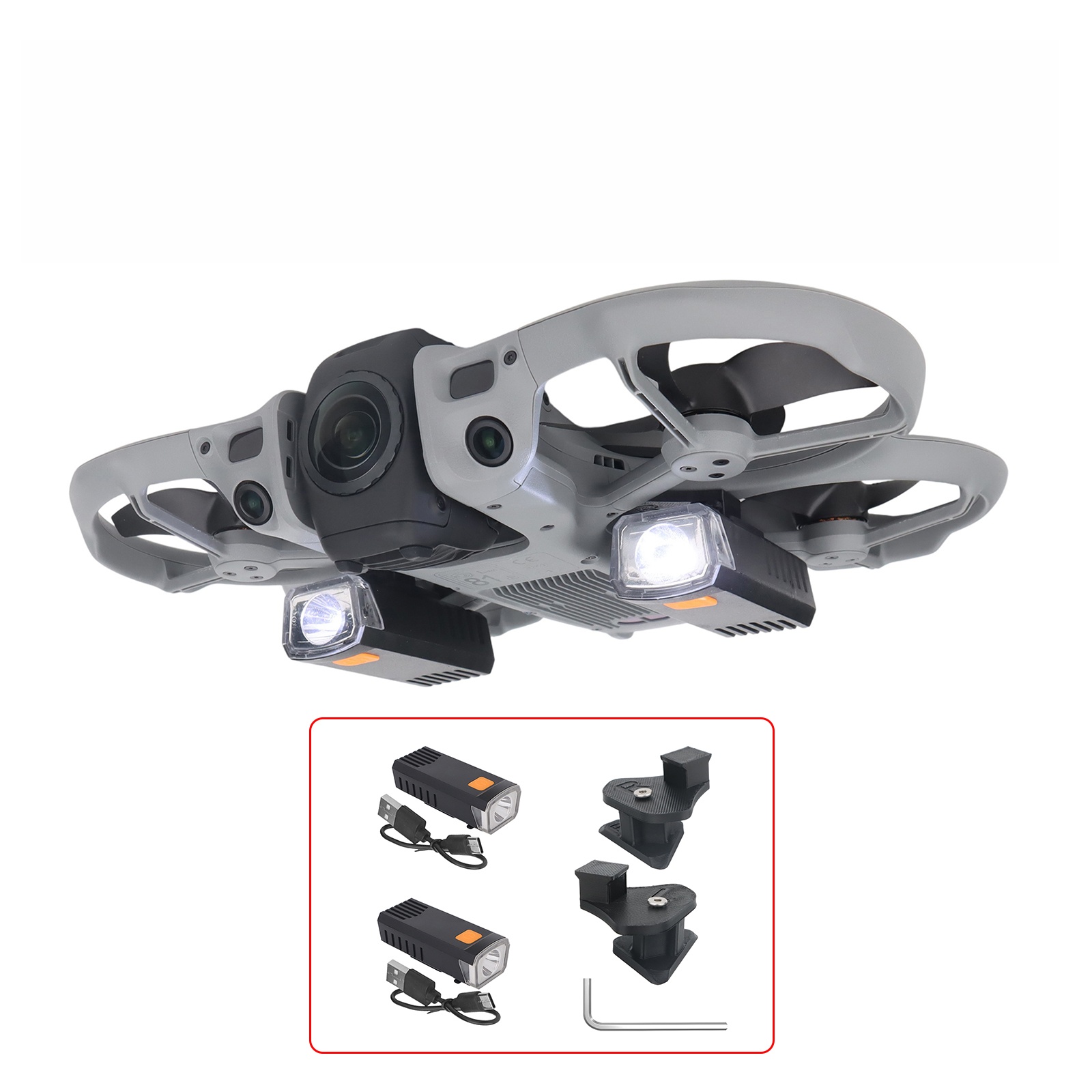 Ночной фонарь для дрона DJI Av – обзор и цена Drone Strobe Light